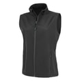 Dames Softshell Bodywarmer Result Printable B/W R902F Zwart